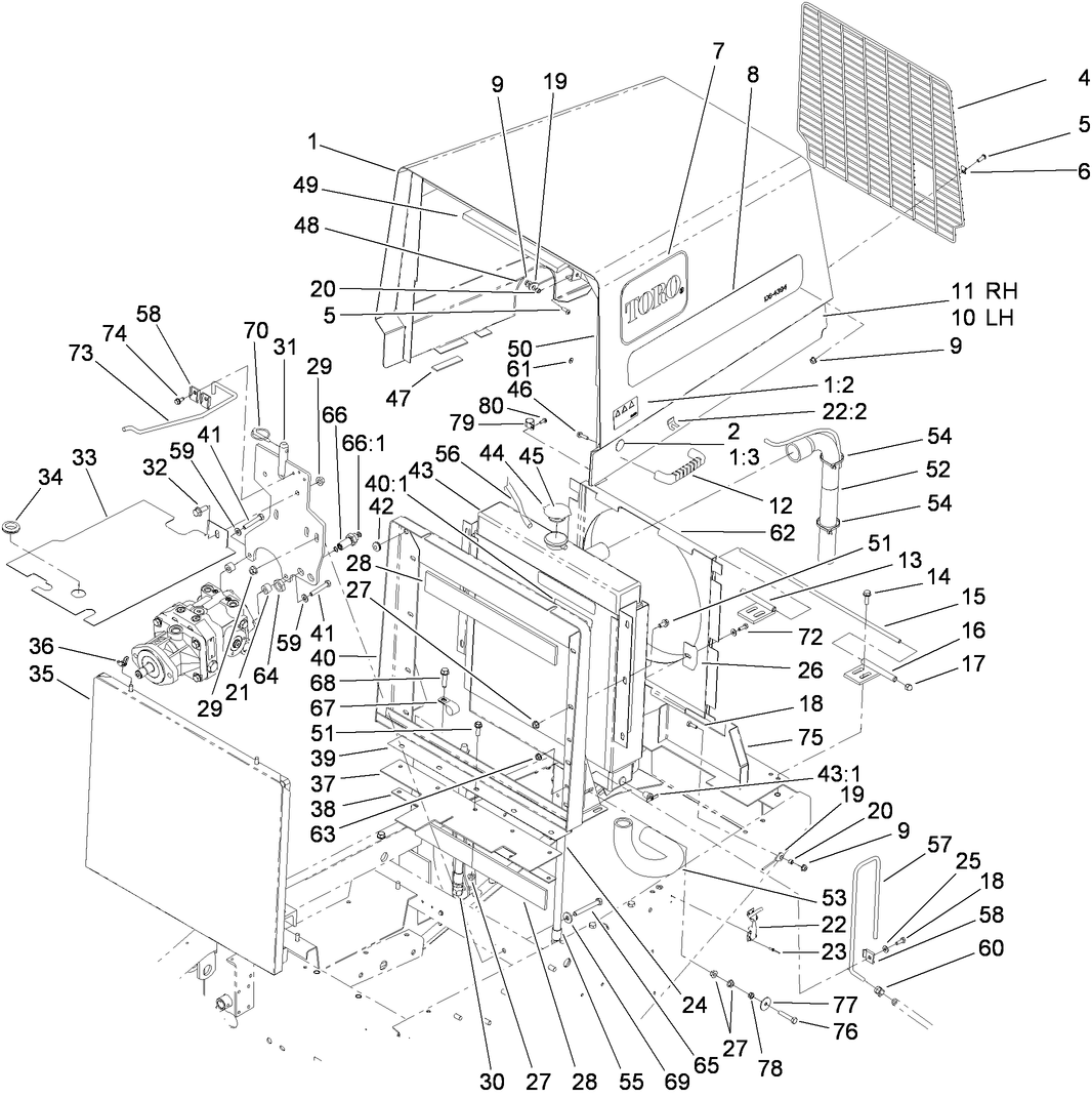 Radiator and Hood Assembly