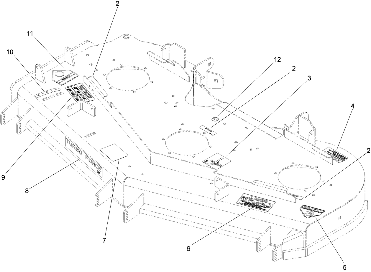 Deck Decal Assembly No. 112-4180