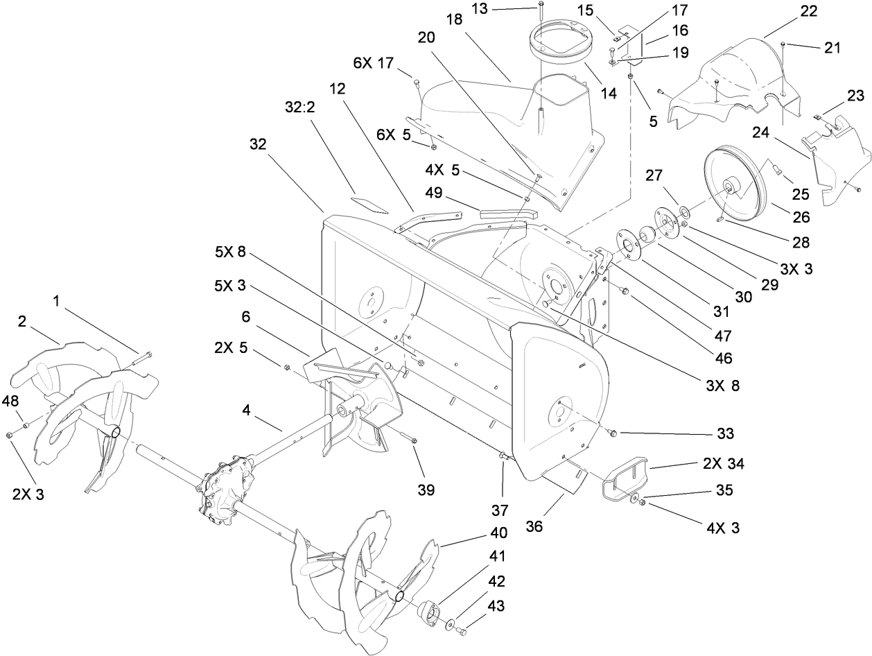 Auger and Housing Assembly