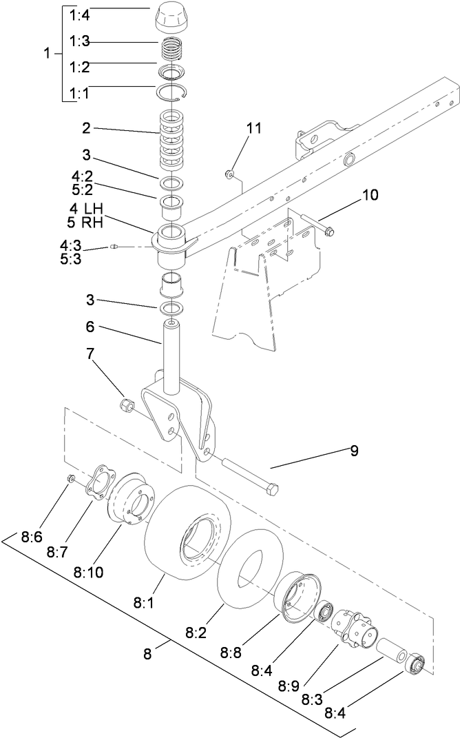 Caster Arm Assembly