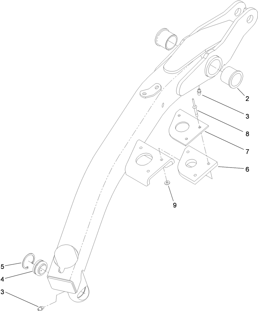 Left Hand Lift Arm Assembly No. 117-0803