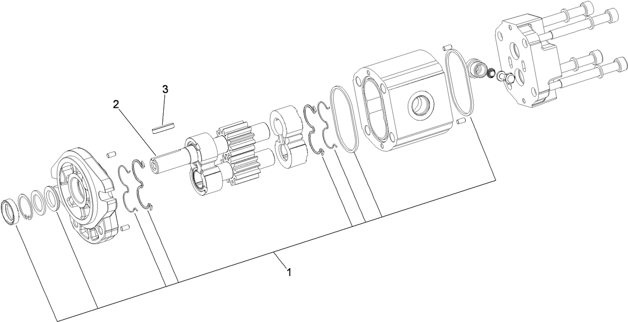 Hydraulic Gear Motor No. 104-2010