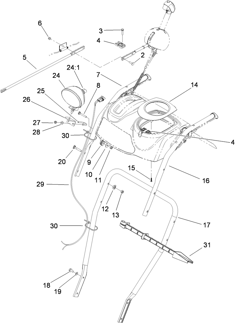 Handle and Control Assembly