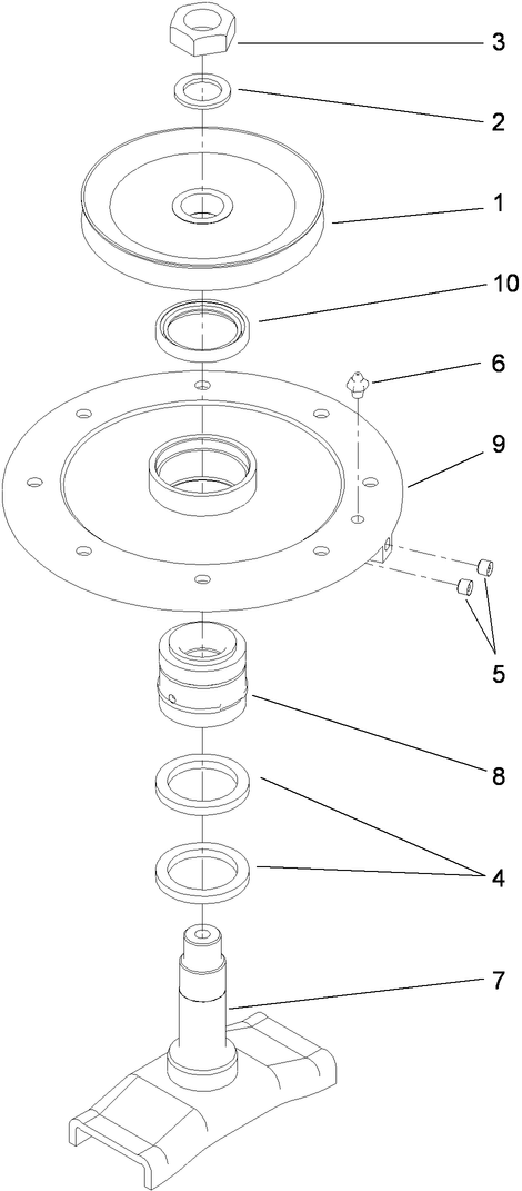 Center Spindle Assembly No. 84-2040