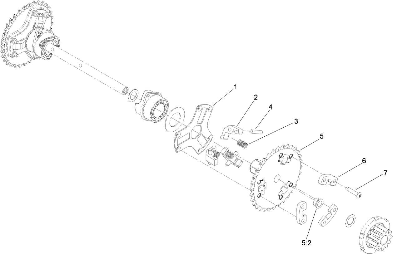 Wheel Clutch Sprocket Assembly