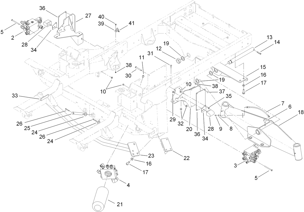 Frame and Rear Axle Assembly