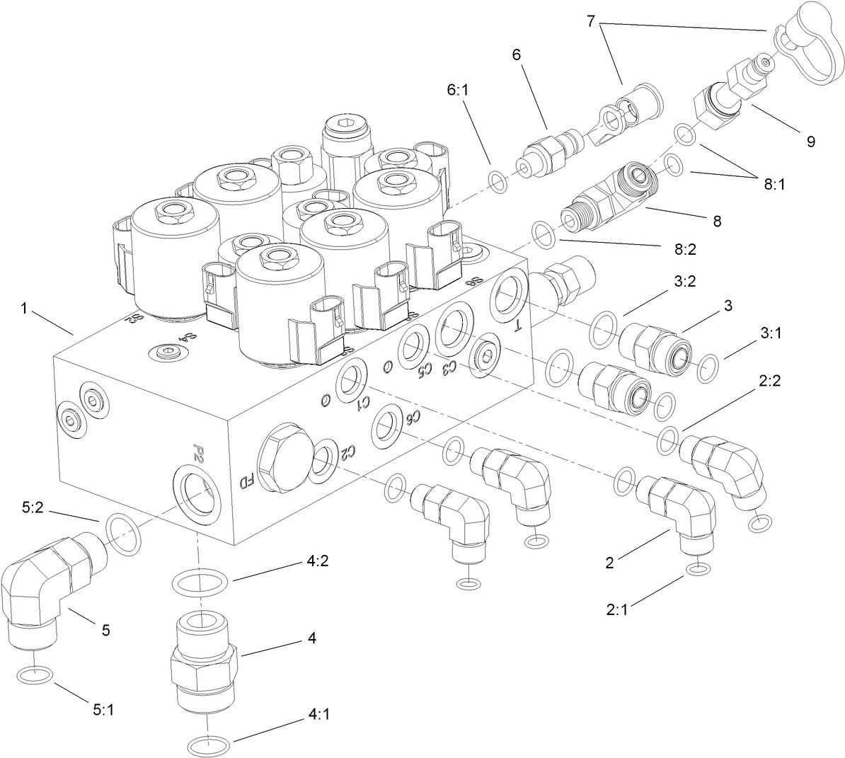 Hydraulic Lift Manifold Assembly