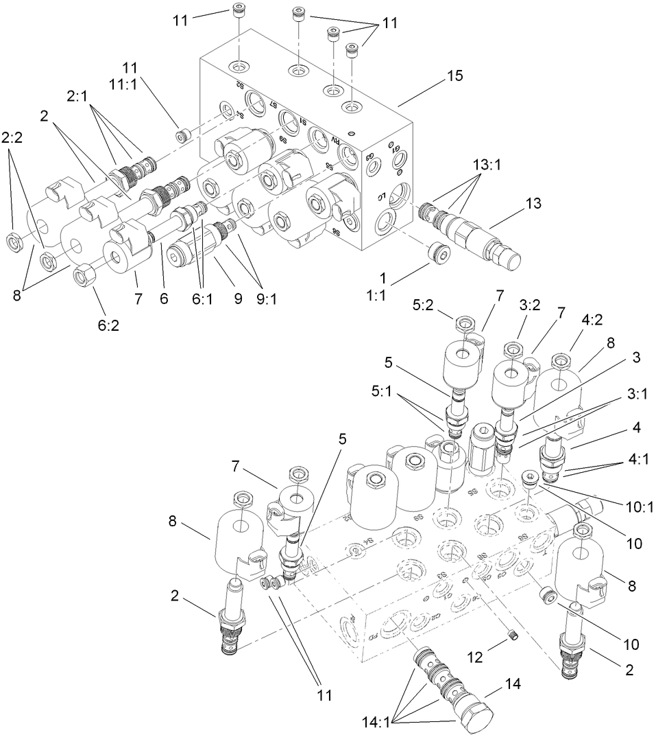 Hydraulic Lift Manifold Assembly No. 119-7731