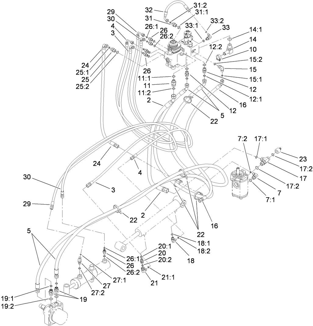 Hydraulic Routing Assembly