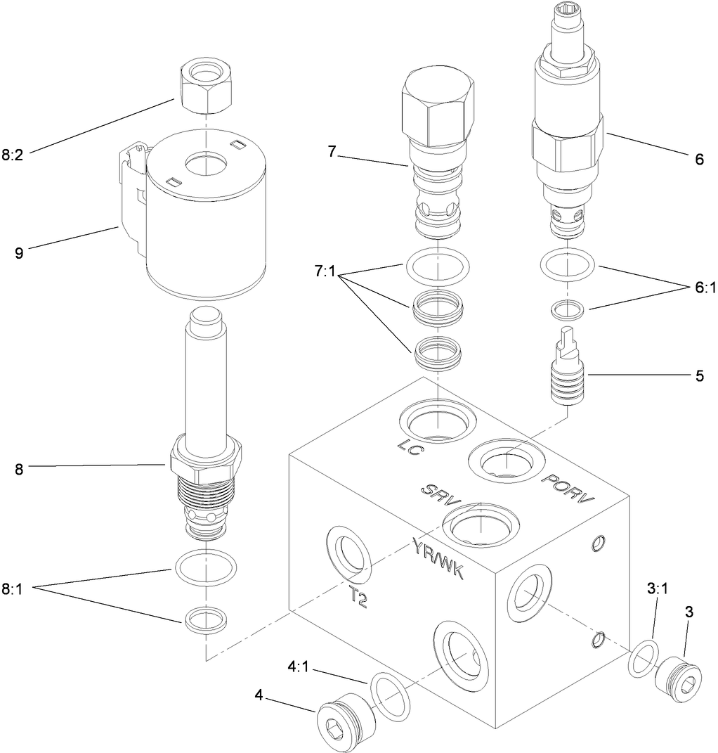 Cutter Wheel Valve Assembly No. 119-4586