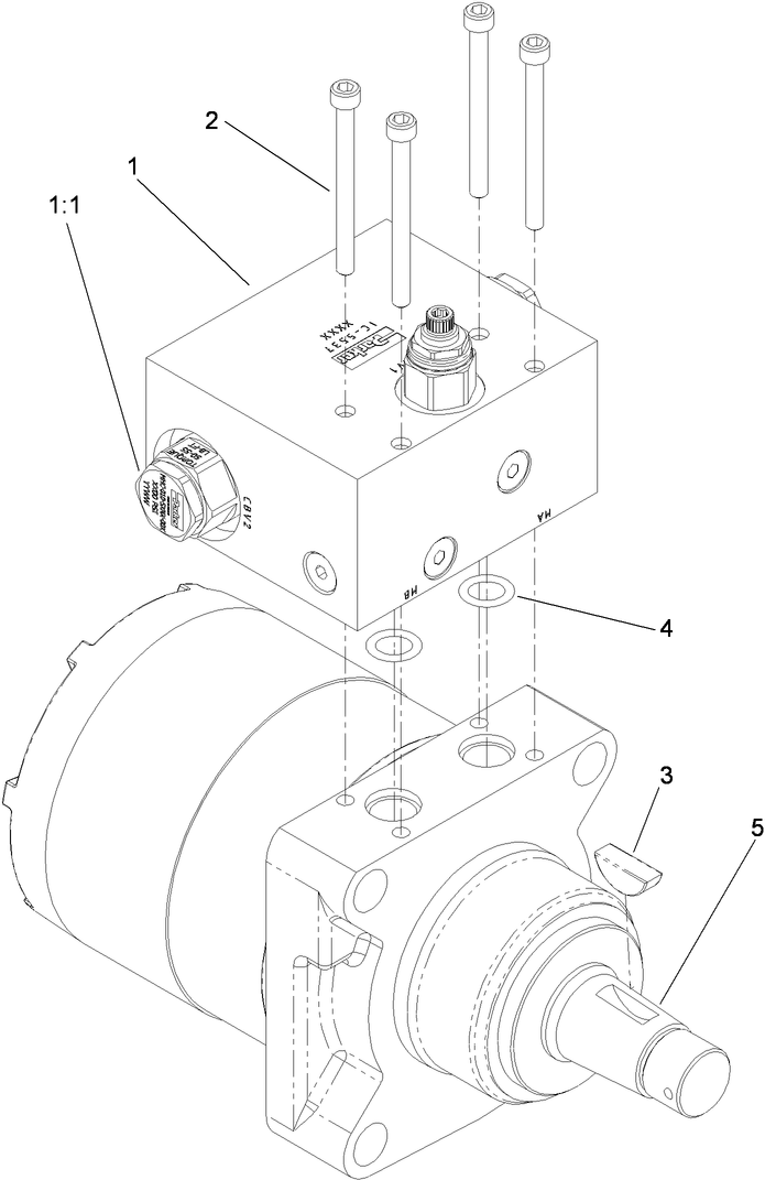 Hydraulic Motor Assembly 119-4557