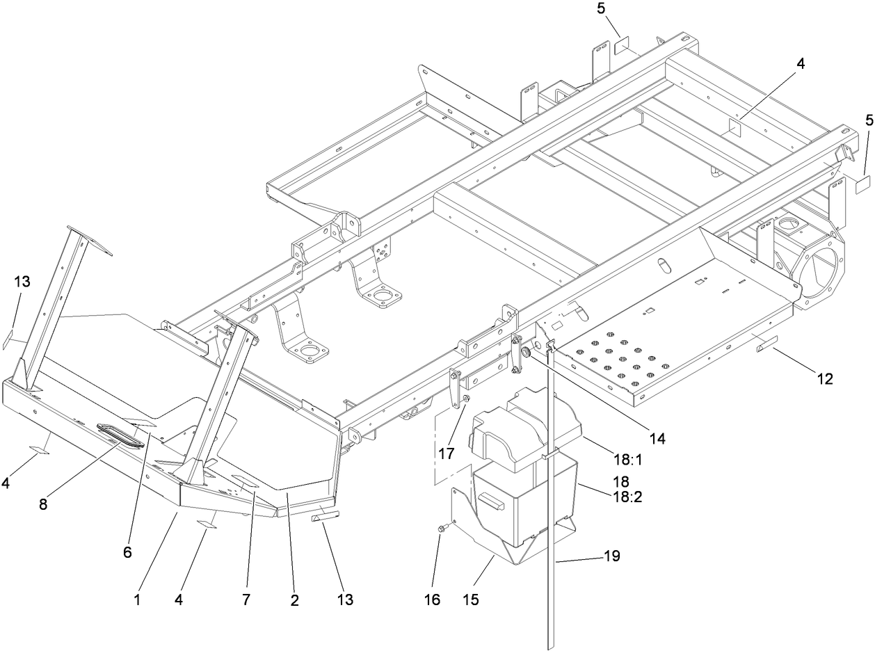 Frame and Battery Box Assembly