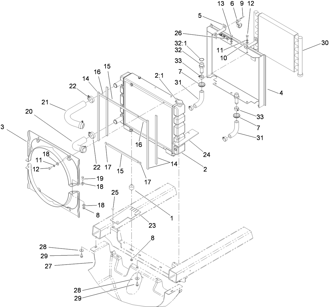 Radiator and Shroud Assembly