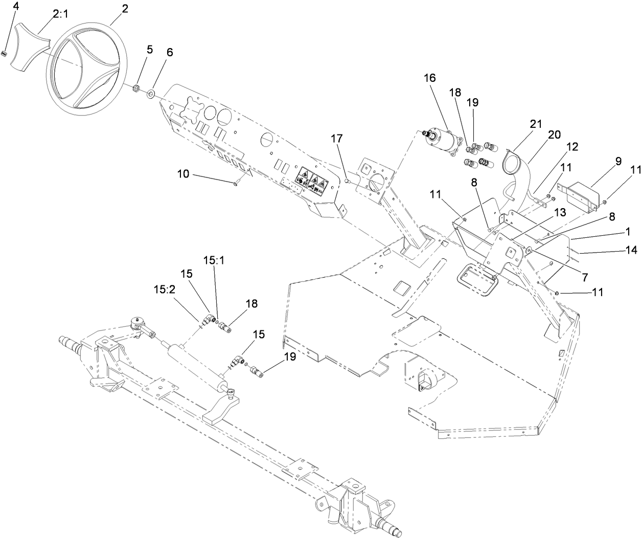 Steering Valve and Storage Box Assembly