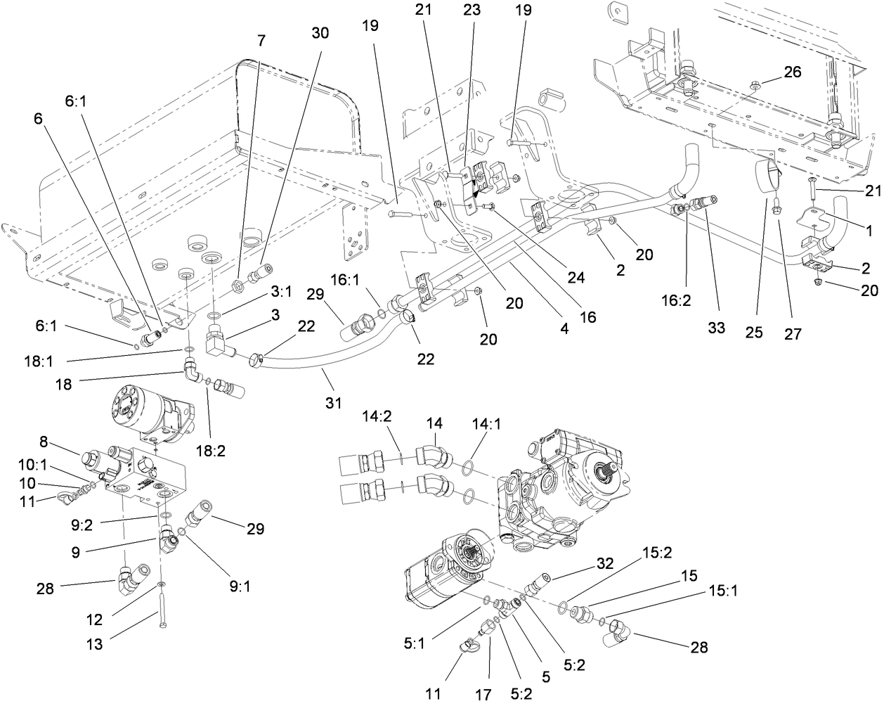 Hydraulic Pump and Filter Assembly