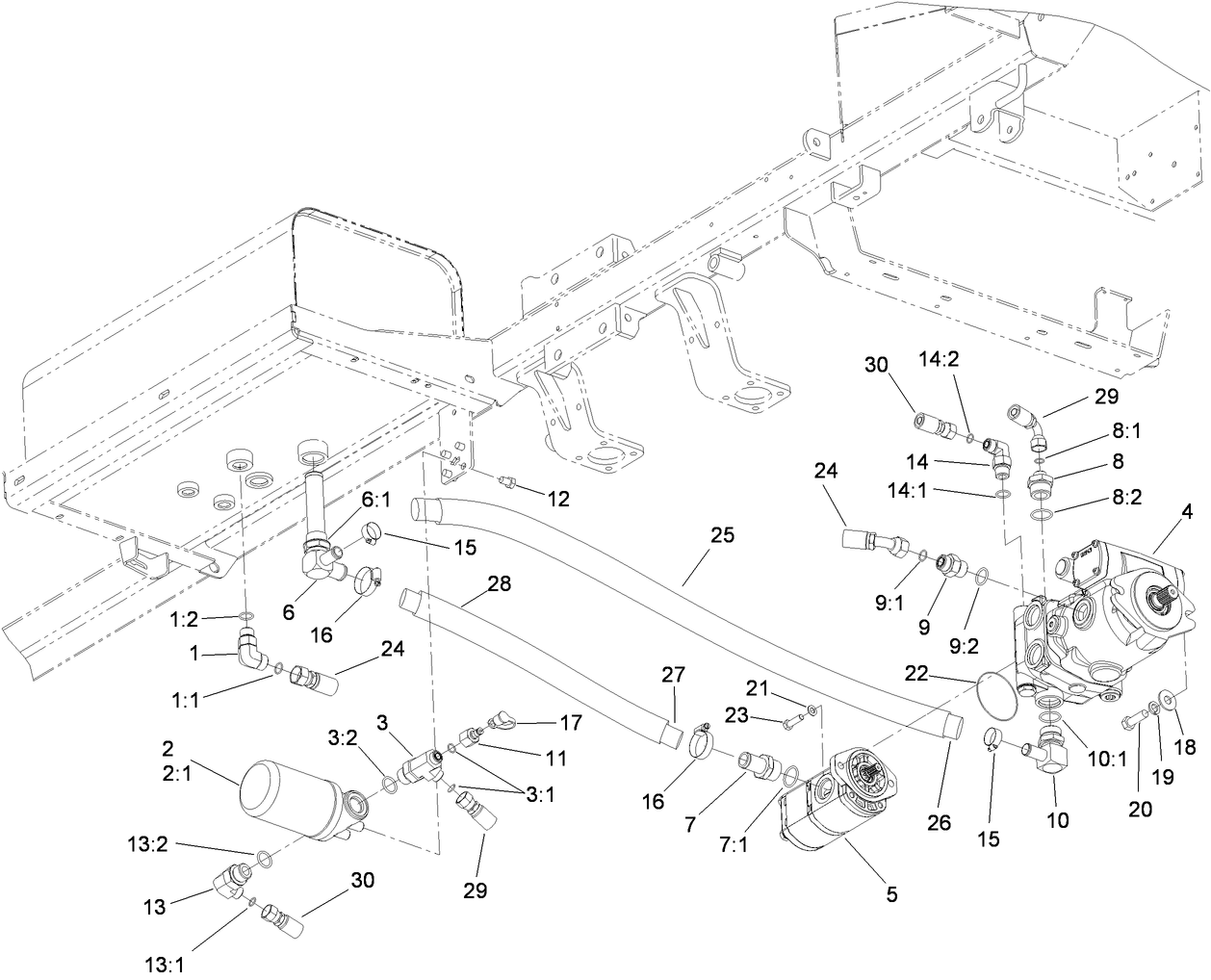 Hydraulic Pump and Filter Assembly