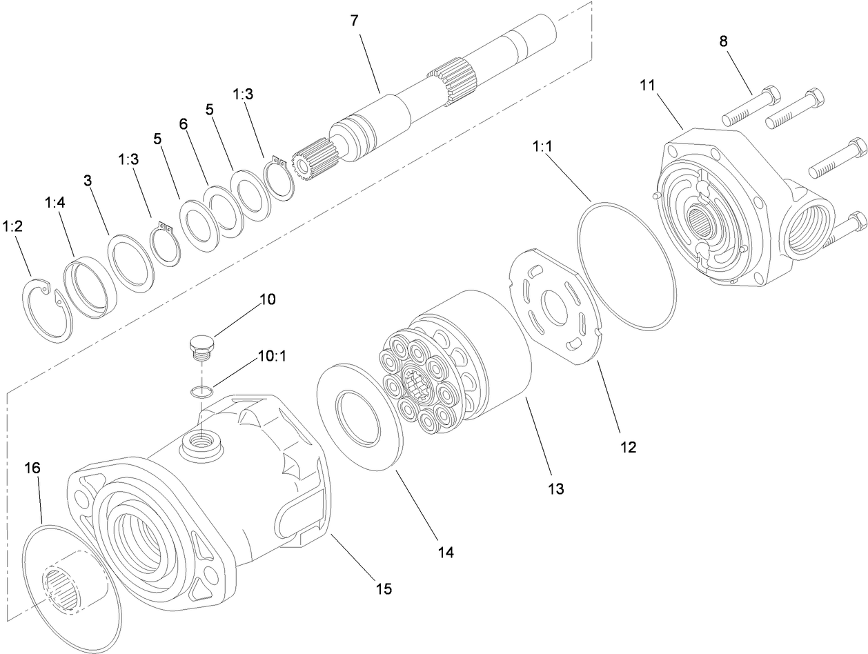 Hydraulic Motor Assembly No. 93-6488