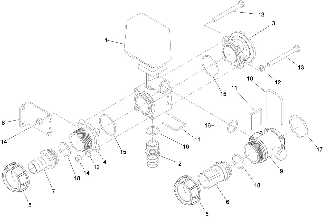 Agitation Valve Assembly No. 119-0498