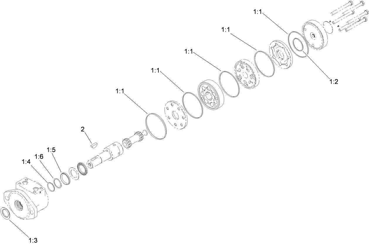 Hydraulic Motor Assembly No. 117-0706