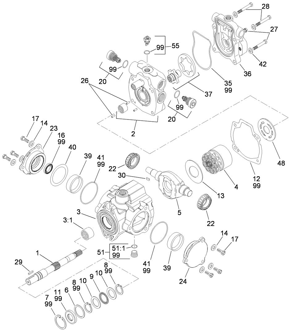 Hydraulic Pump Assembly No. 104-3874