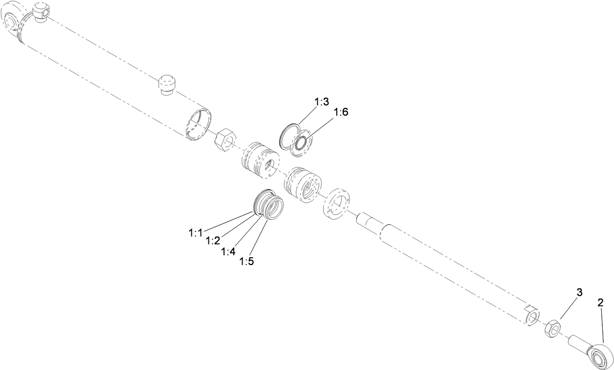 Hydraulic Cylinder Assembly No. 117-0701