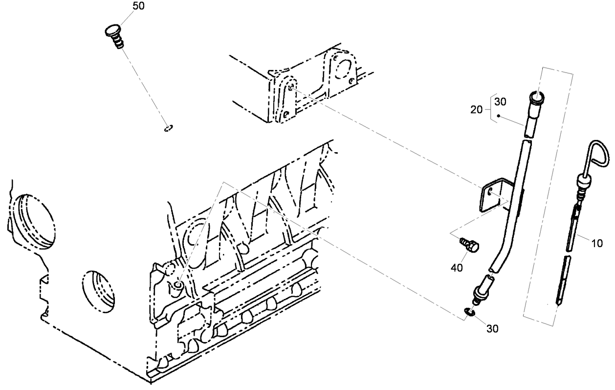 Dipstick and Guide Assembly