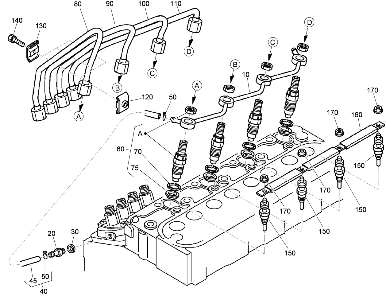Nozzle Holder and Glow Plug Assembly