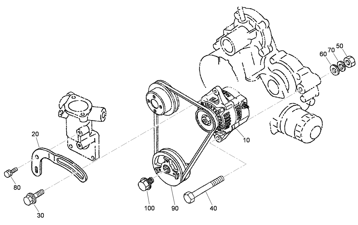 Alternator and Pulley Assembly