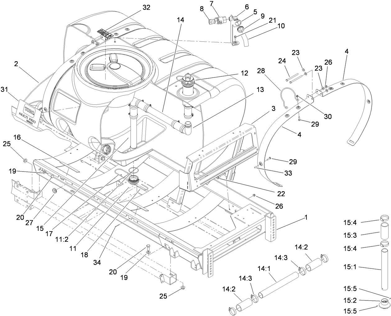 Saddle and Tank Mount