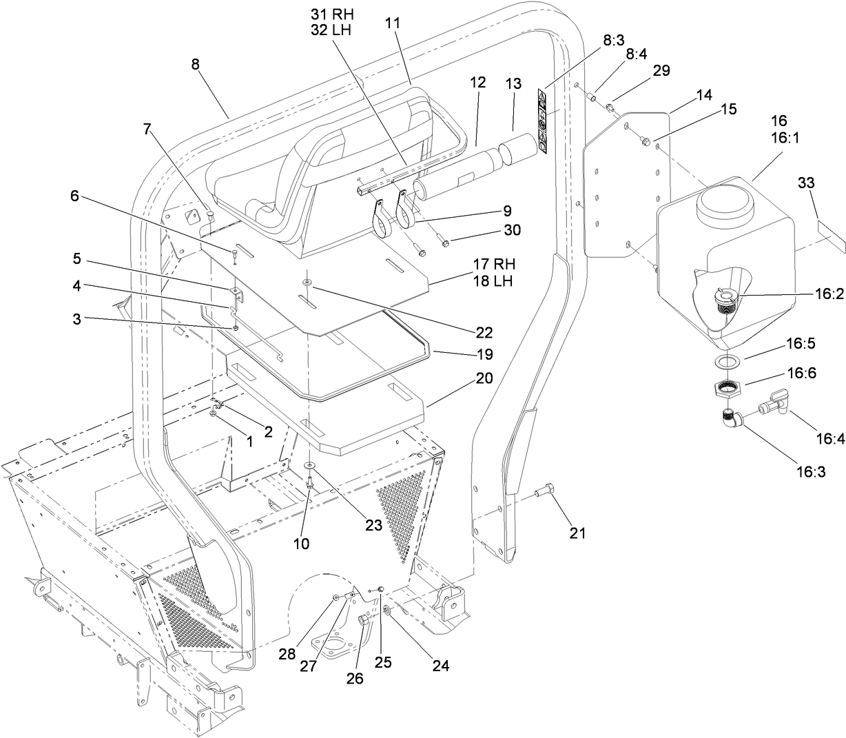 Roll-Over Protection System and Seat Assembly