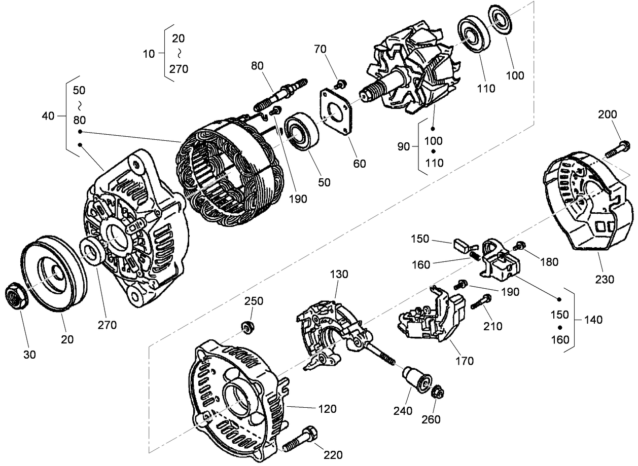 Alternator Components