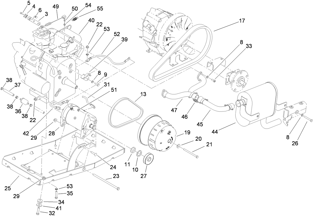 Engine and Clutch Assembly