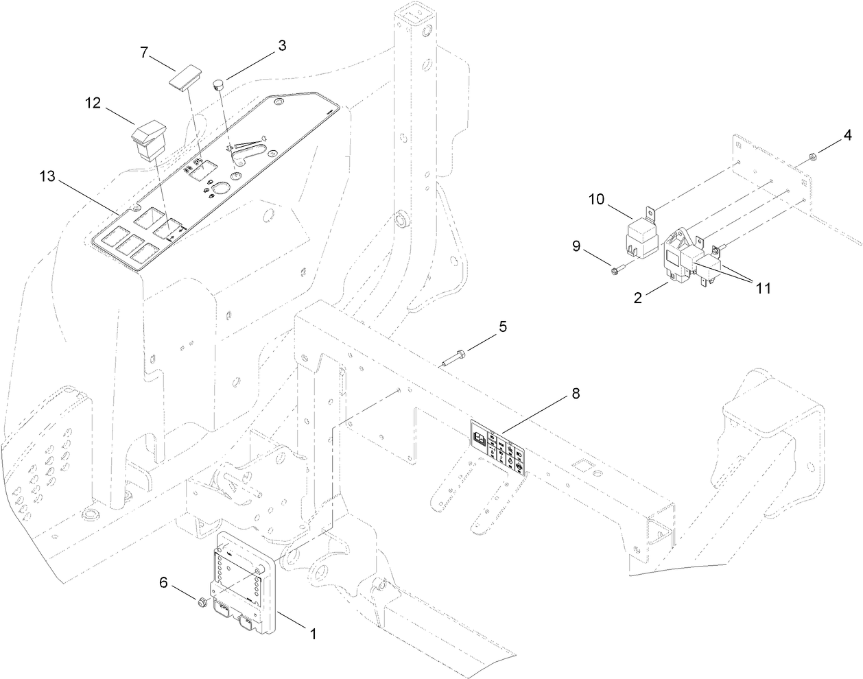 2 Wheel Drive Module Control and Relay Assembly