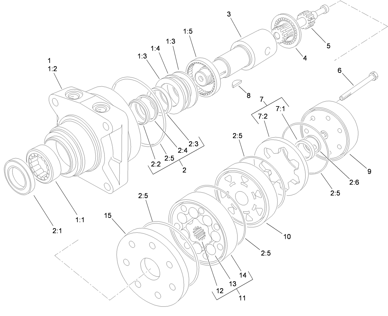 Hydraulic Motor Assembly No. 97-3055