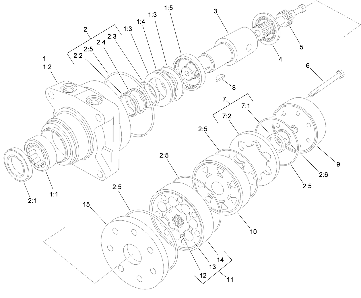 Hydraulic Motor Assembly No. 98-0958