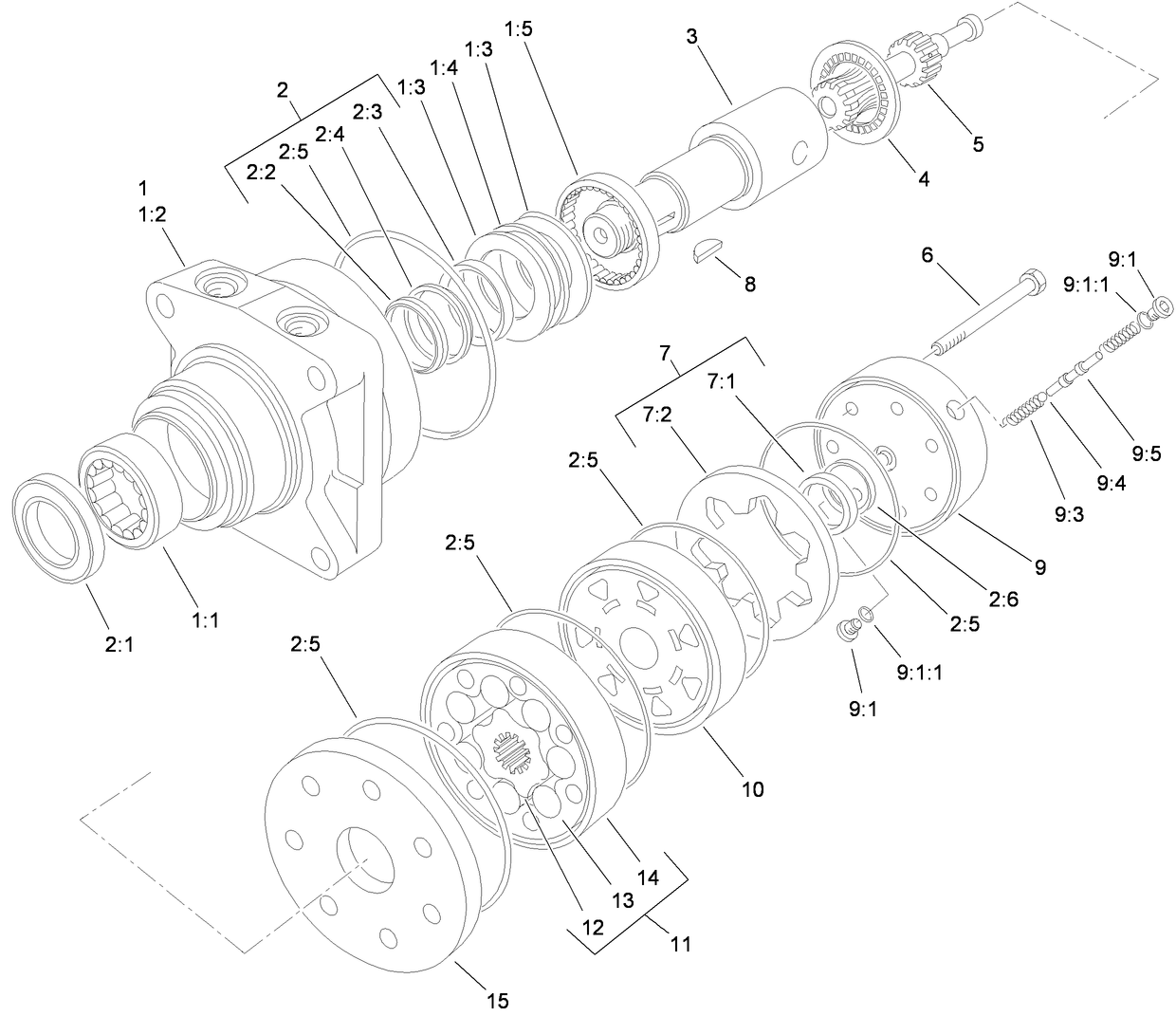 Hydraulic Motor Assembly No. 98-0959