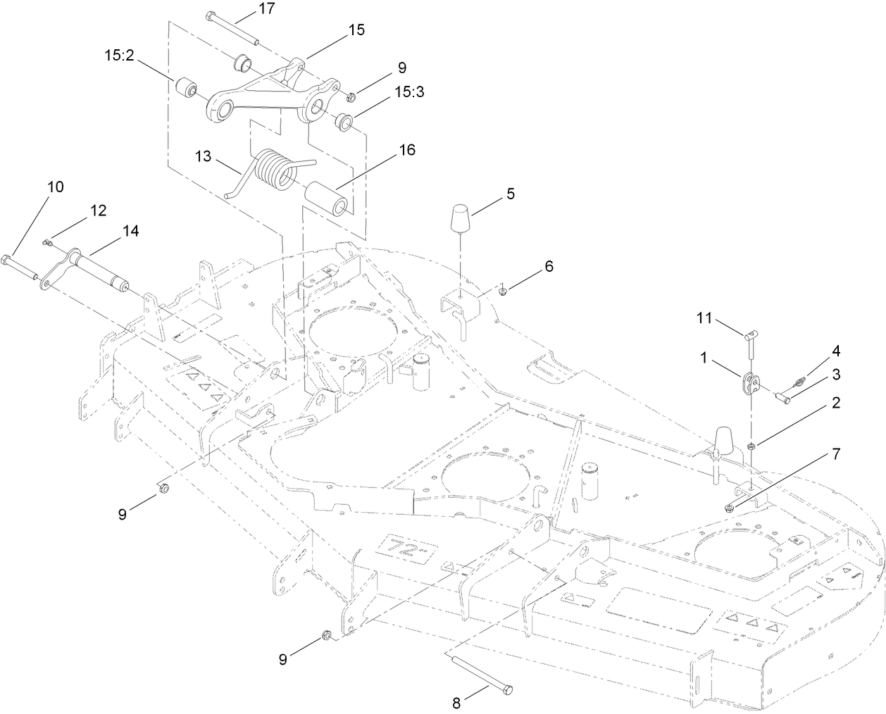 Adjustment Link and Bumper Assembly