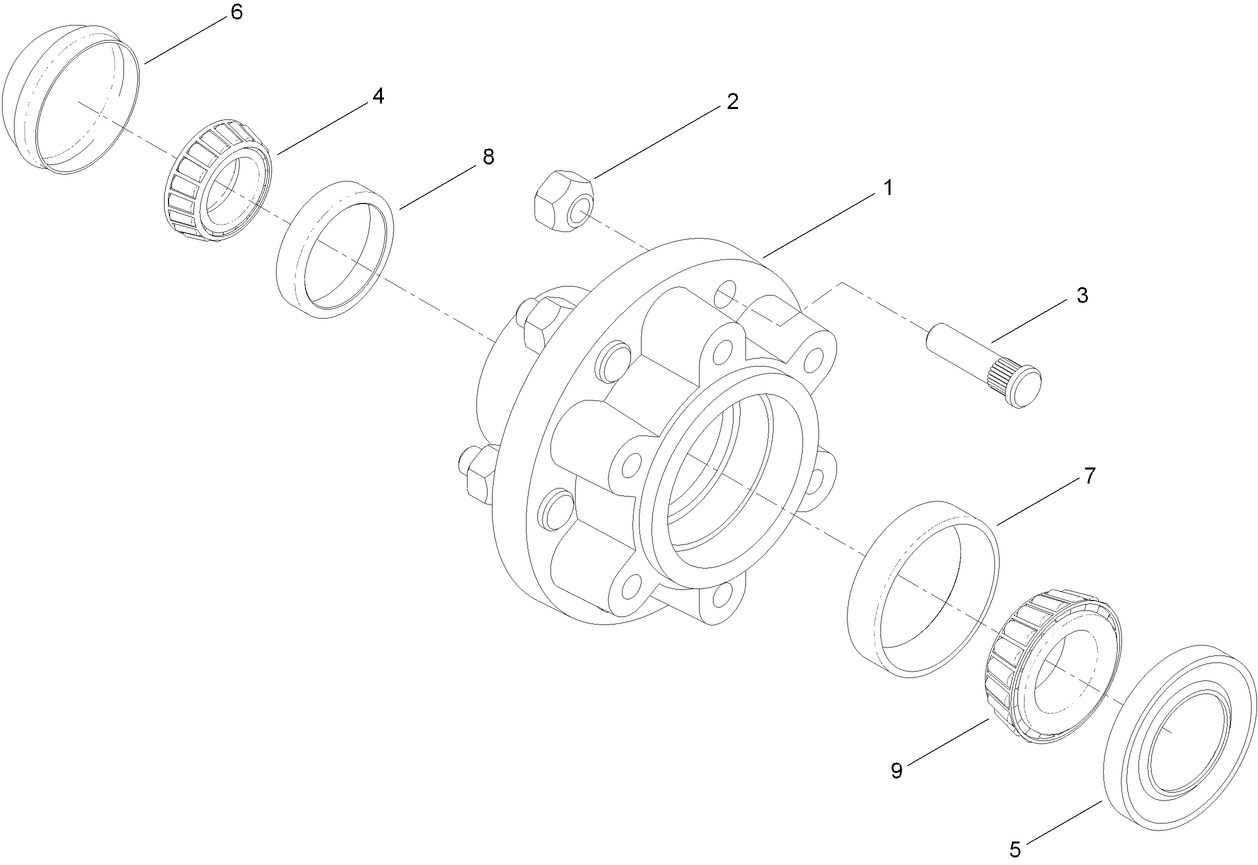 Hub Assembly No. T54031039
