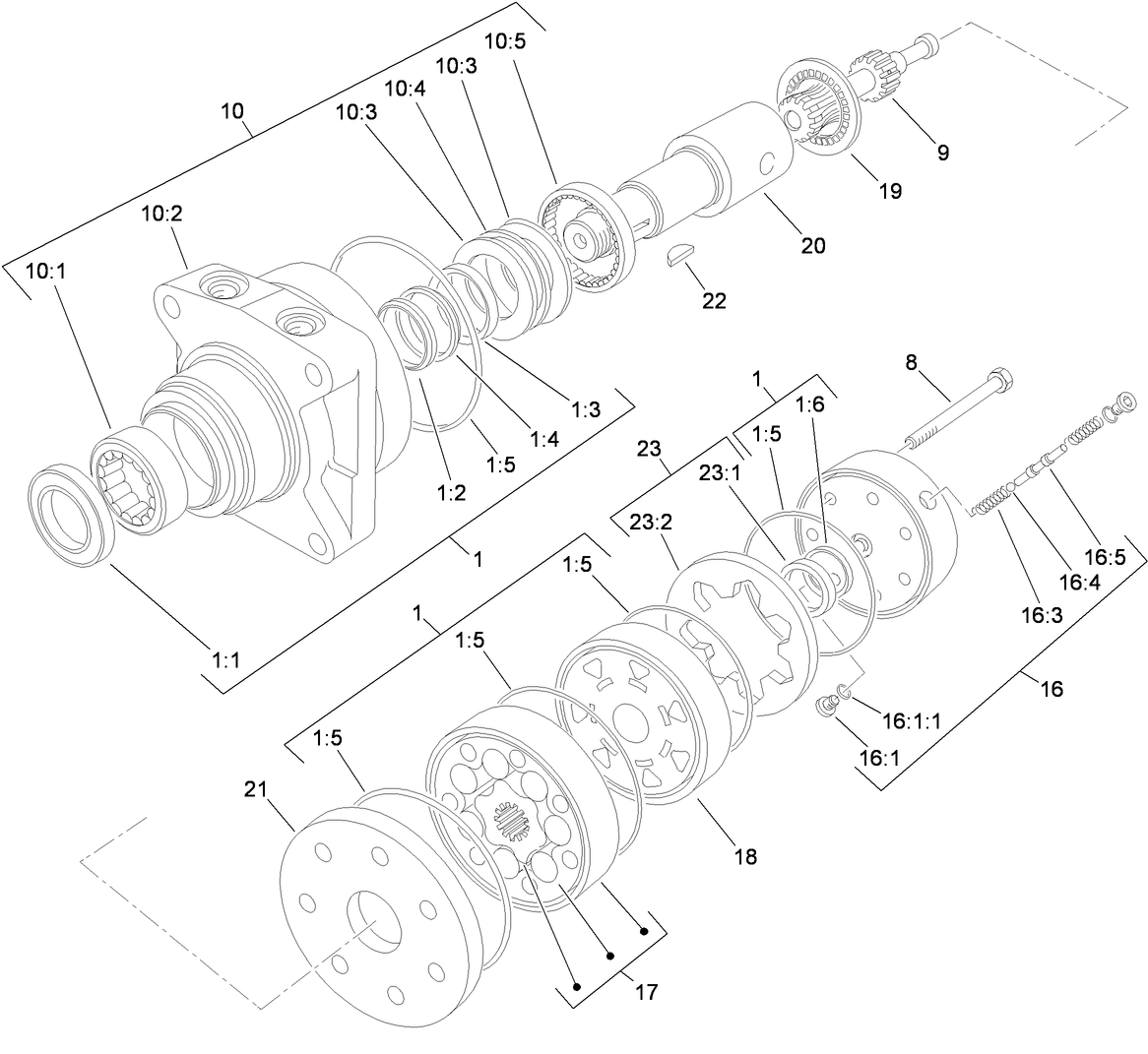 Hydraulic Motor Assembly No. 75-9840