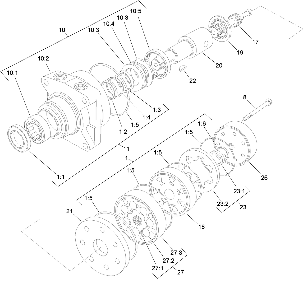 Hydraulic Motor Assembly No. 75-9830