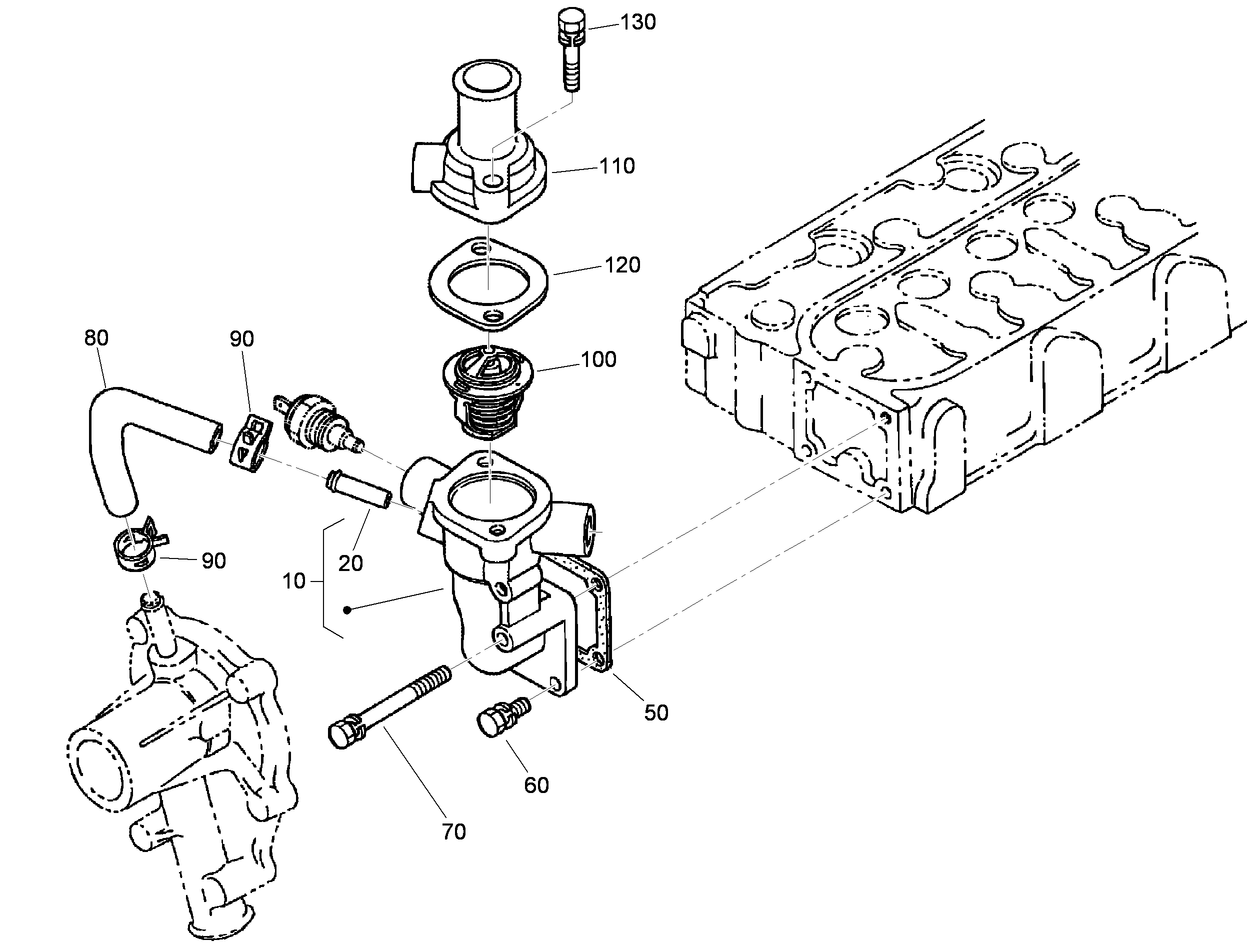 Water Flange Assembly