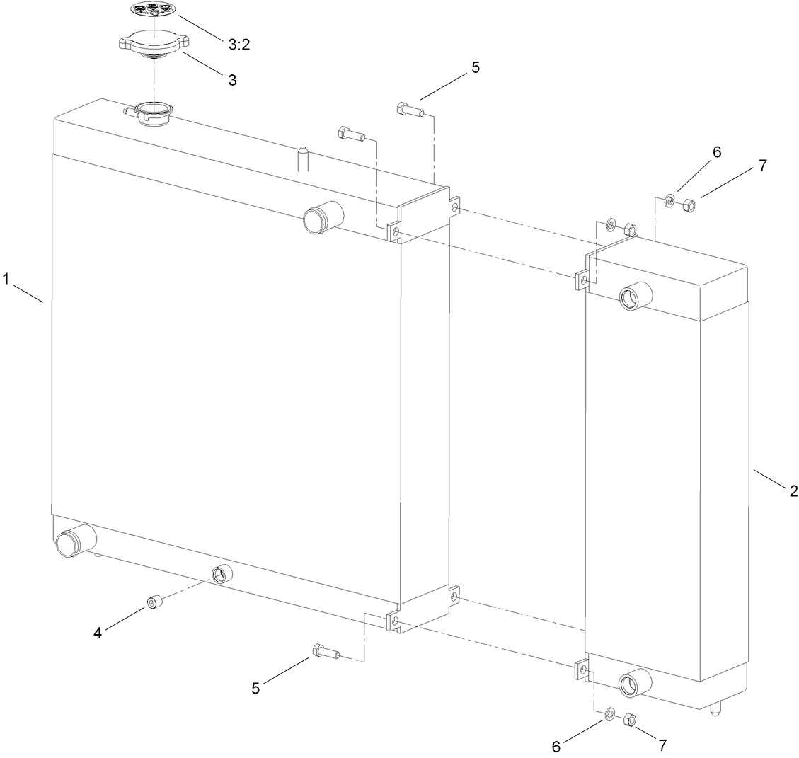 Radiator and Cooler Assembly
