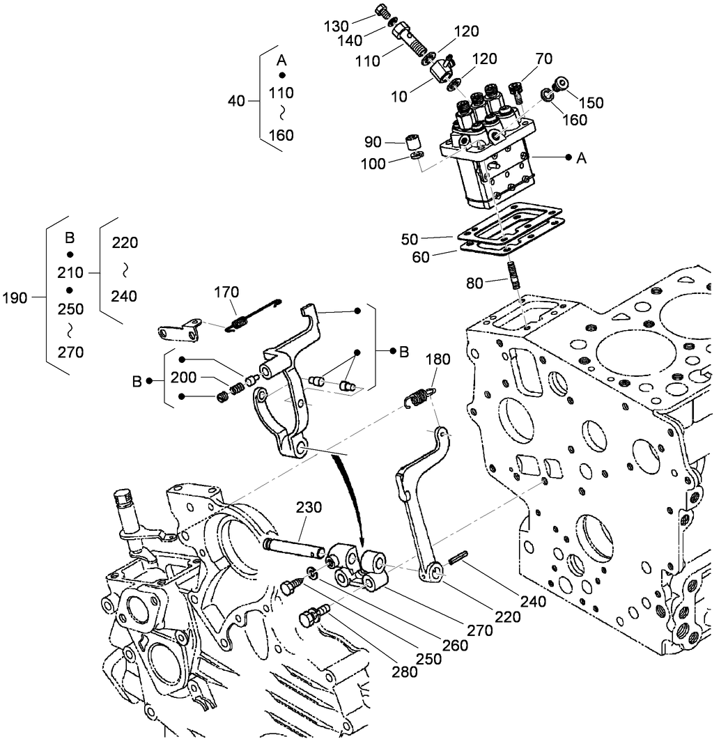 Injection Pump and Governor Assembly