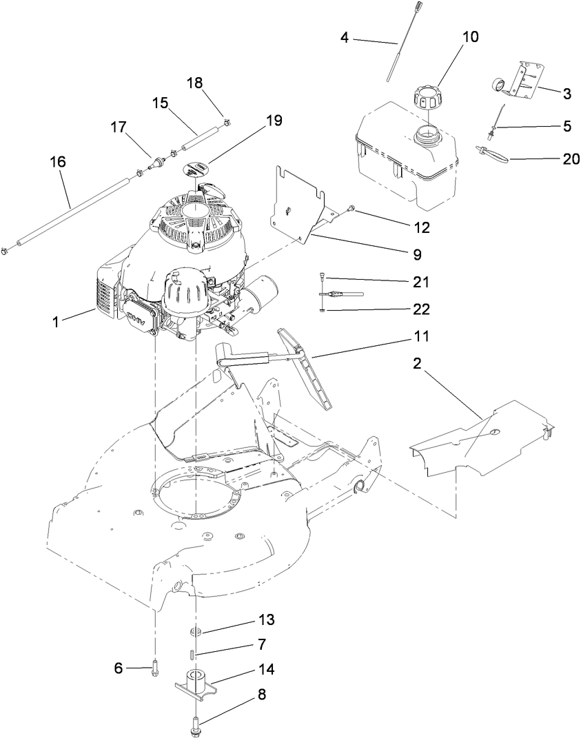 Kawasaki Engine Conversion Assembly