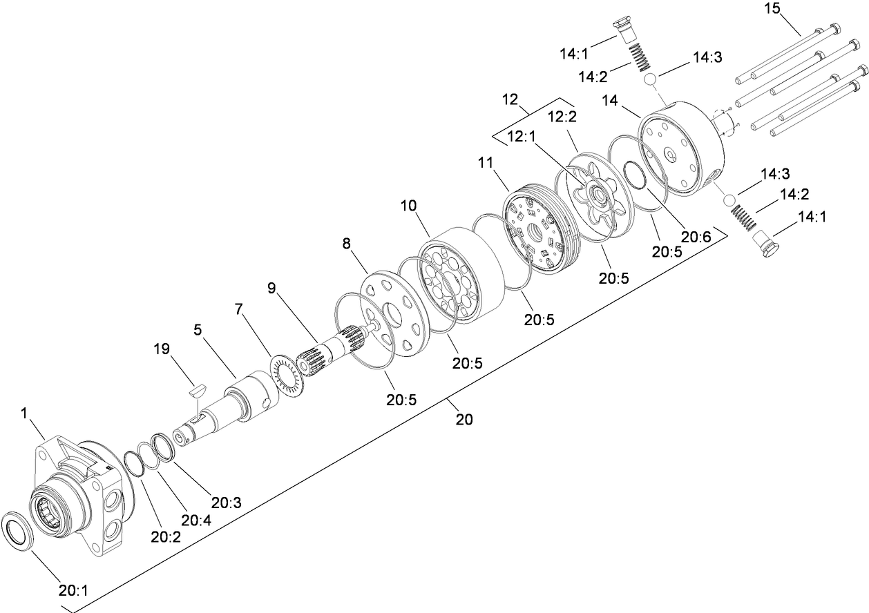 Hydraulic Motor Assembly No. 95-8694