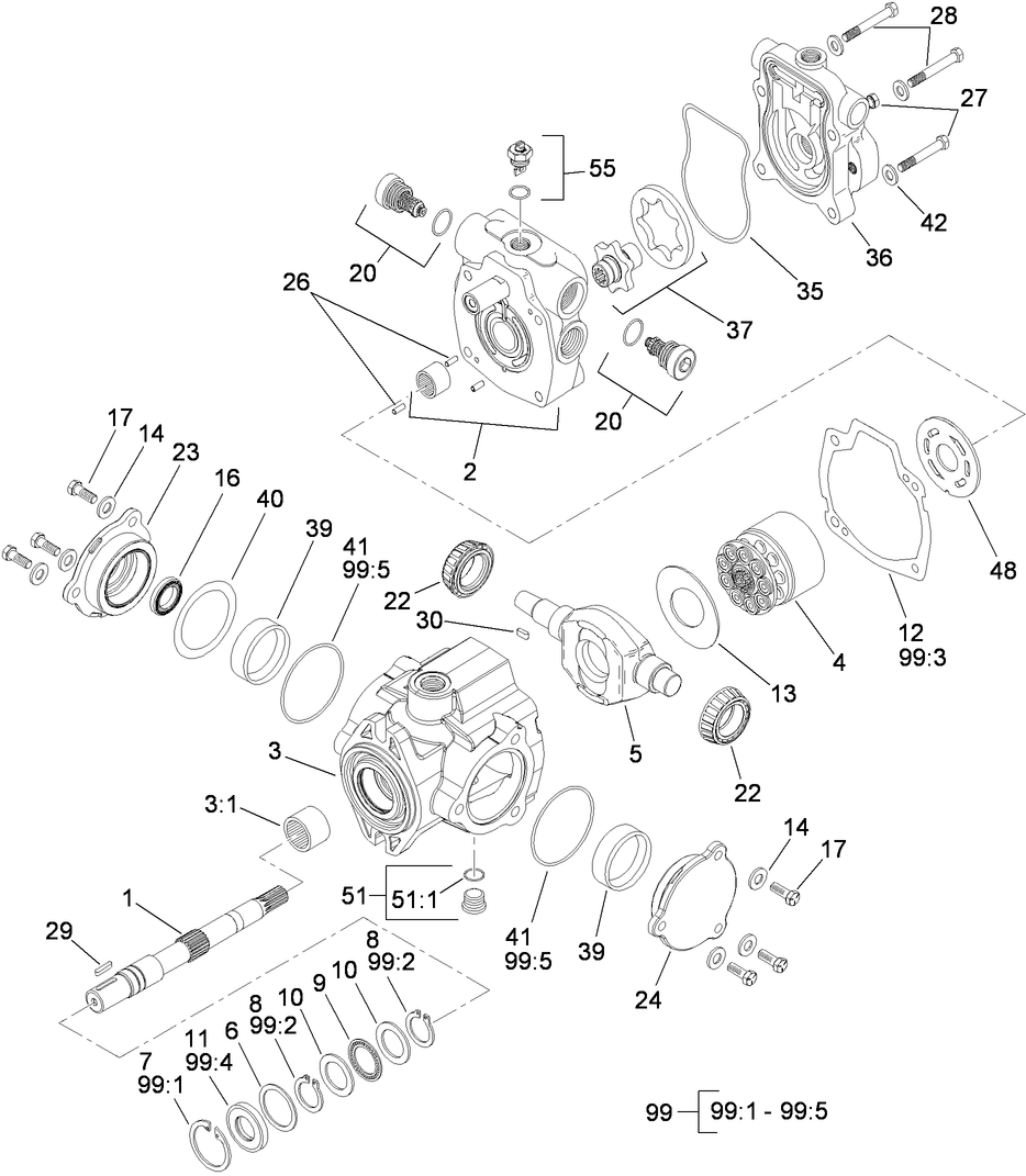Hydraulic Pump Assembly No. 104-3874