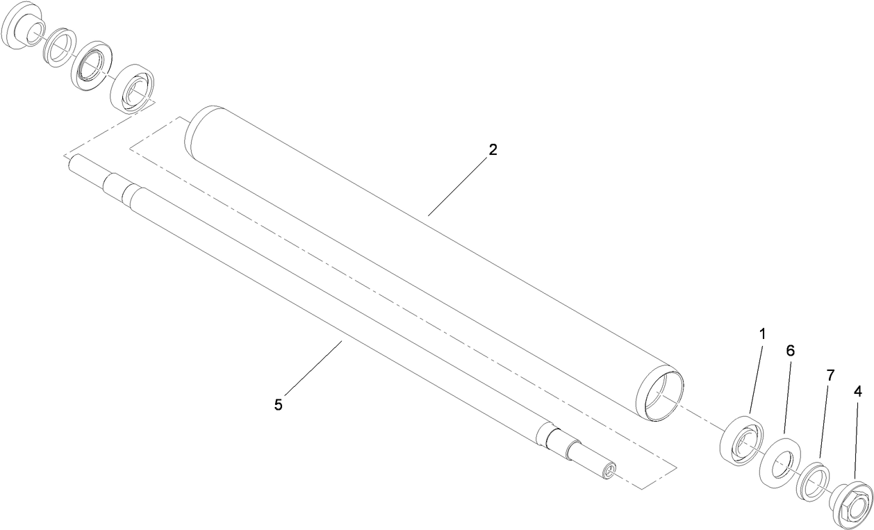 Rear Full Roller Assembly No. 119-4093