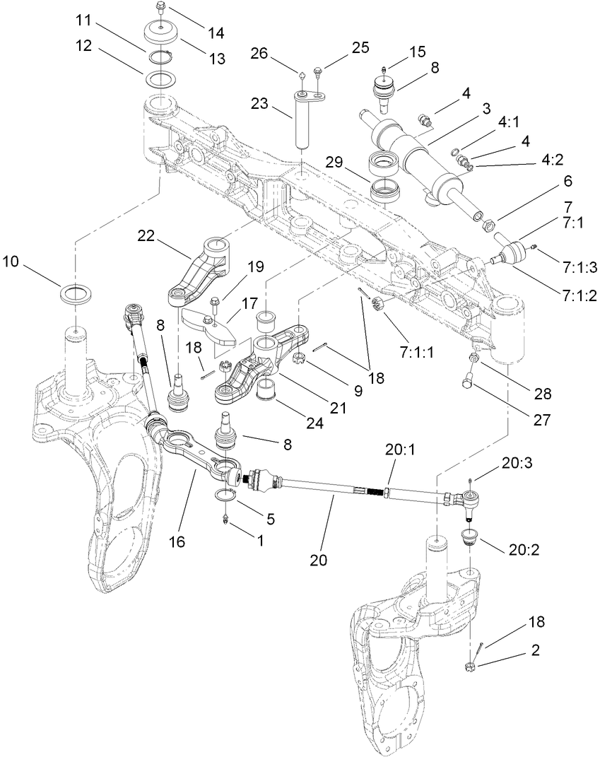 Rear Steering Assembly