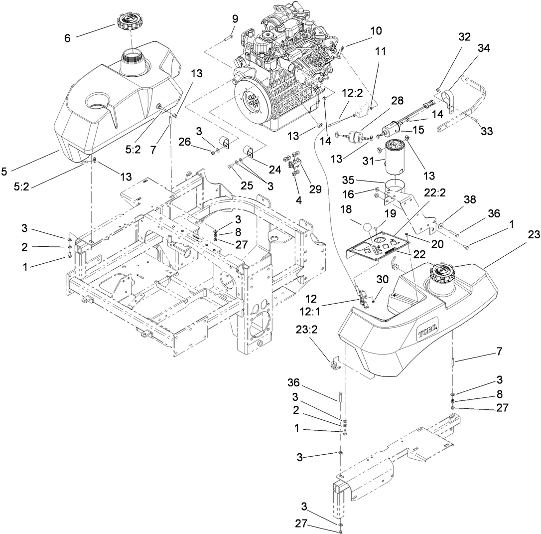 Fuel System and Throttle Control Assembly