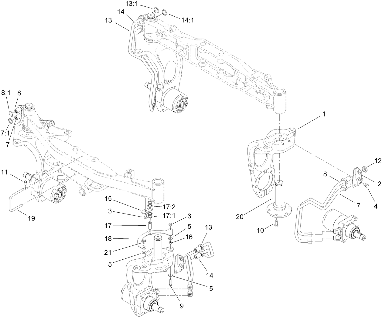 4 Wheel Drive Steering Assembly
